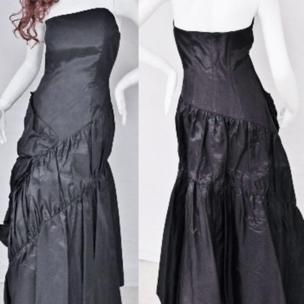 PESAVENTO COUTURE Strapless Dress Gown Sz 10 M